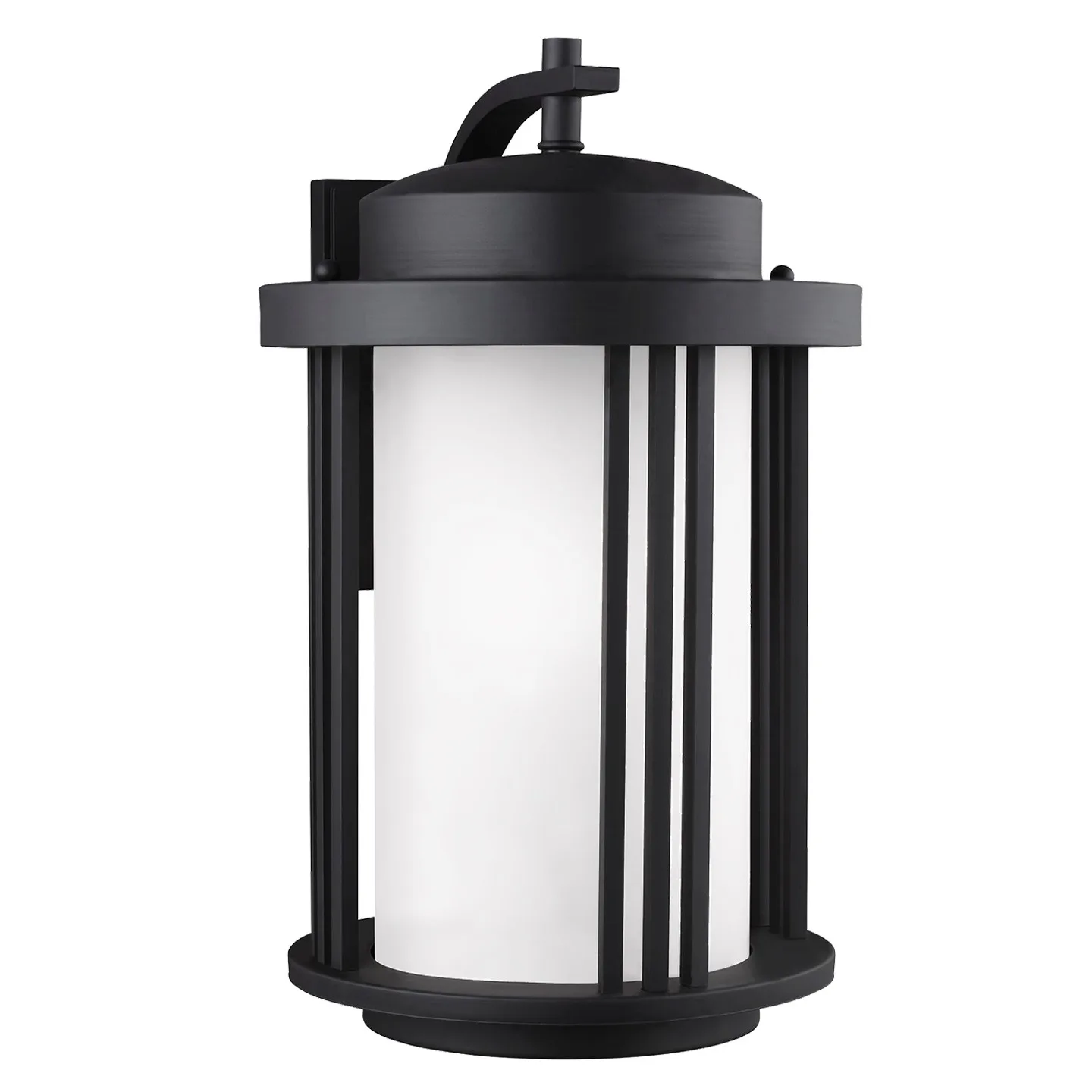 Crowell One Light Outdoor Wall Lantern in Black