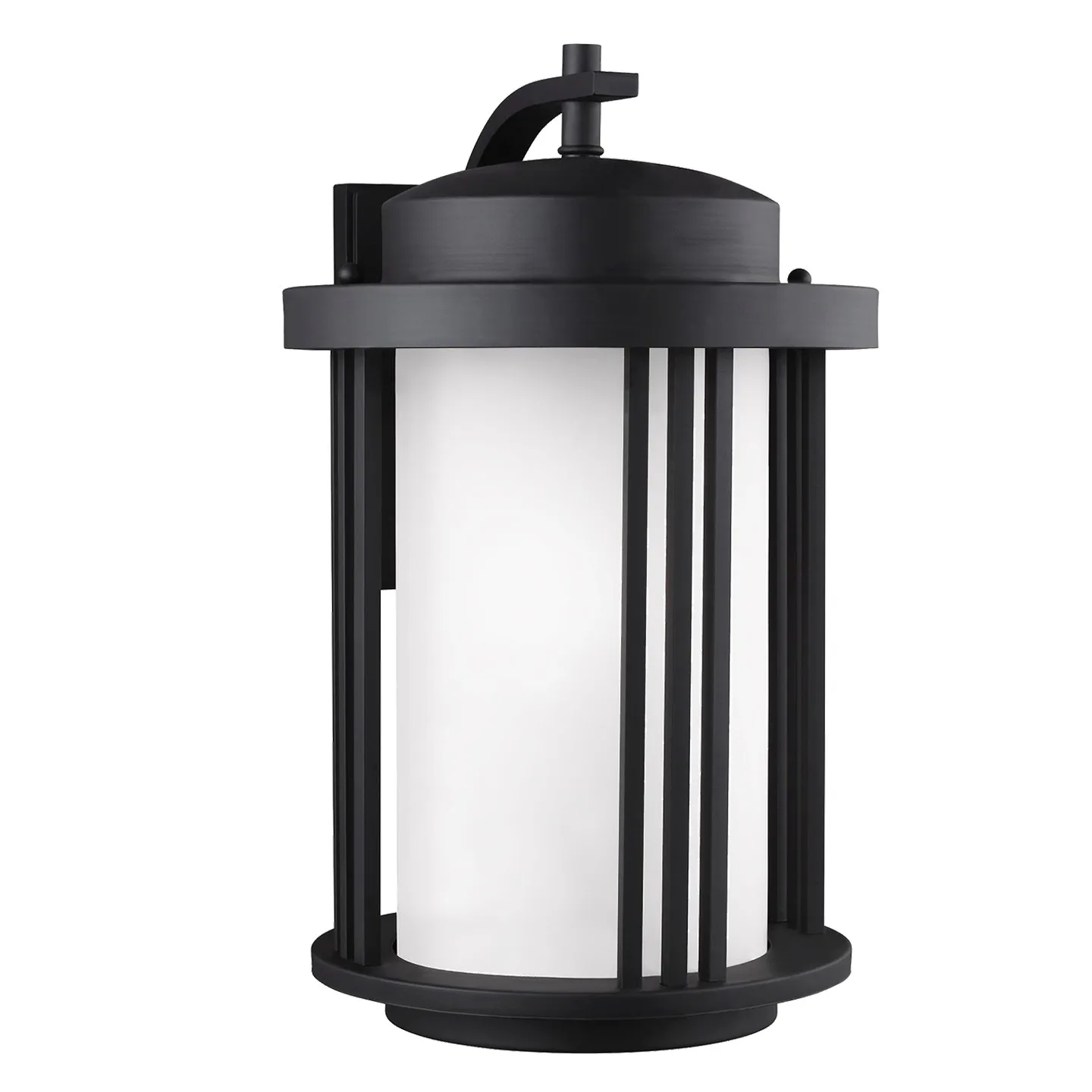 Crowell One Light Outdoor Wall Lantern in Black