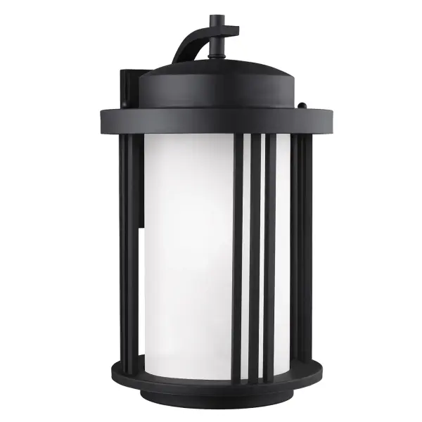 The Crowell wall lantern combines timeless design with contemporary LED technology. Its aluminum construction and wet-rated certification ensure durability in all weather conditions, while the satin etched glass provides soft, welcoming illumination.