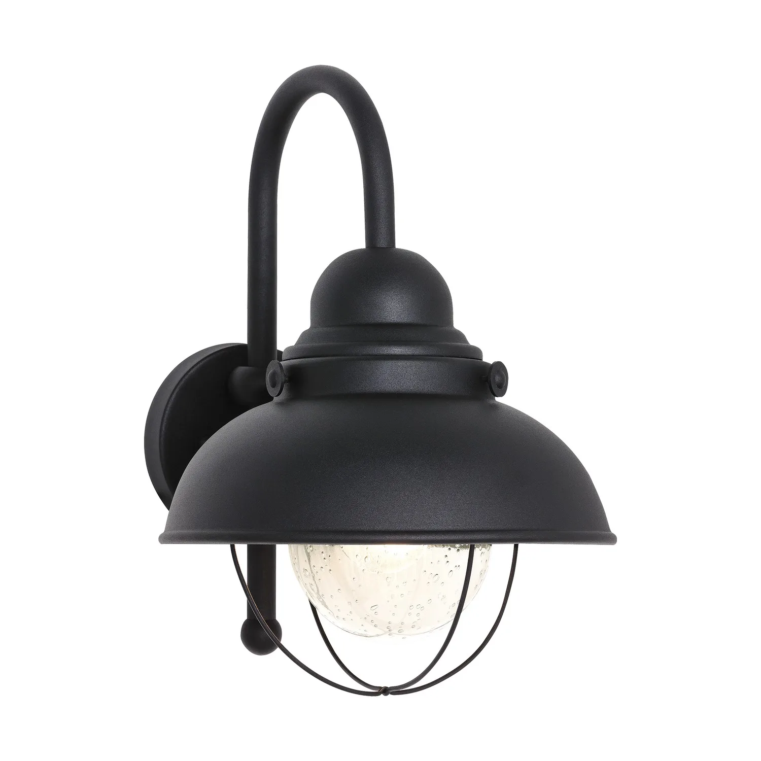Sebring One Light Outdoor Wall Lantern in Black