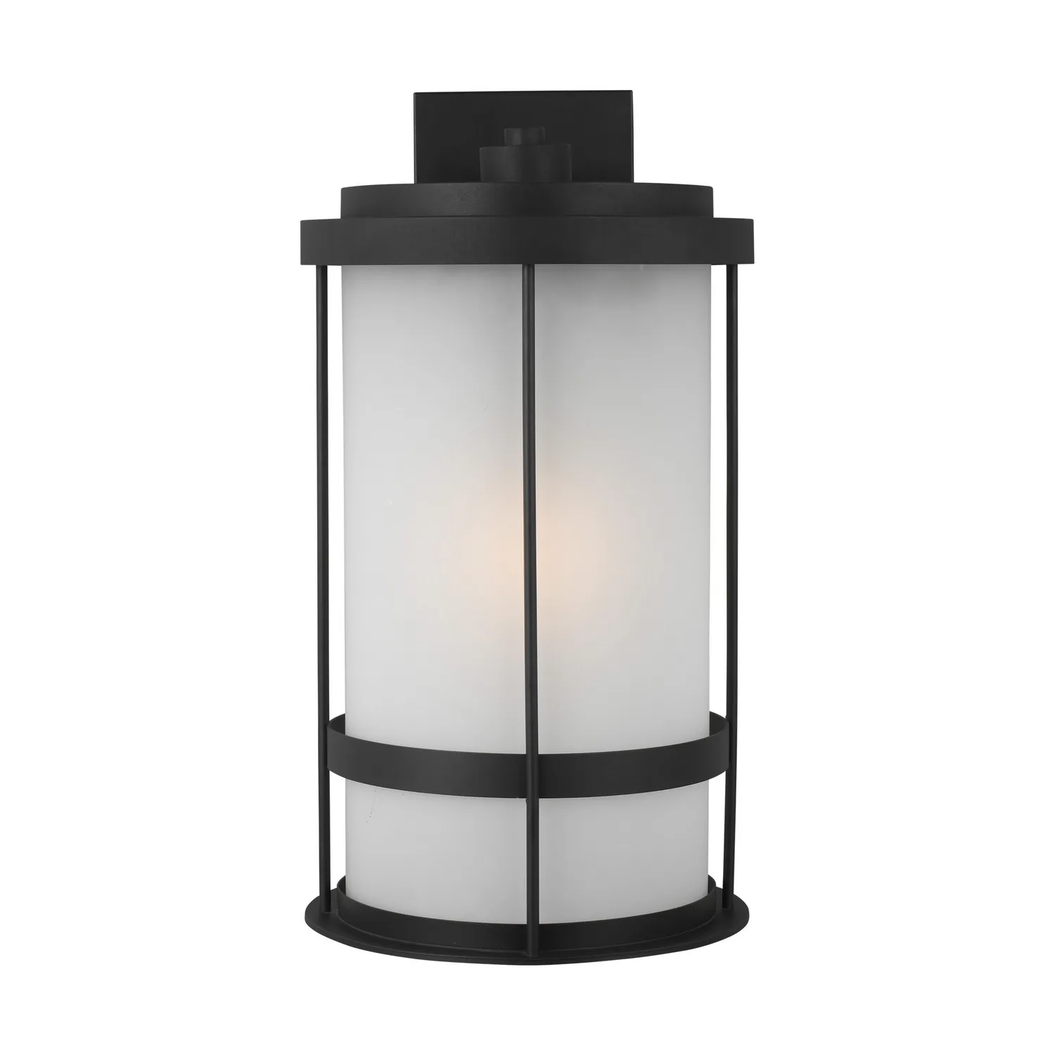 Wilburn One Light Outdoor Wall Lantern in Black