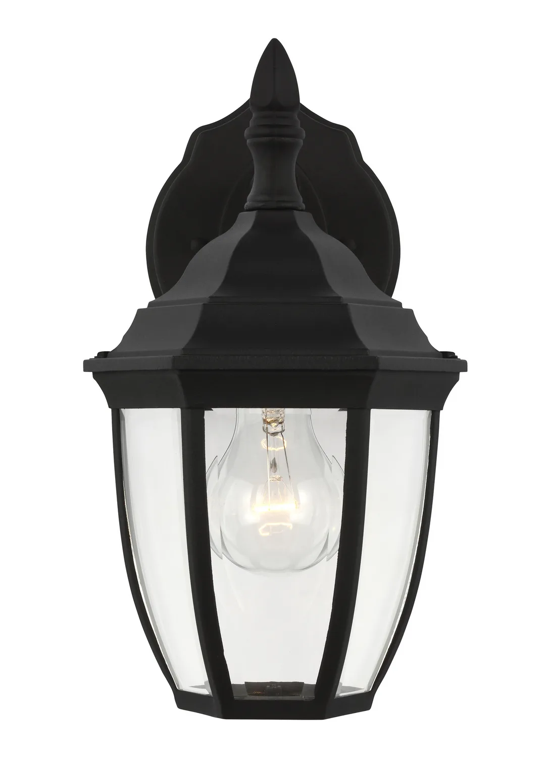 Bakersville One Light Outdoor Wall Lantern in Black