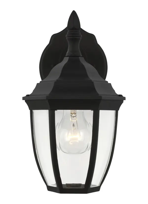 Bakersville One Light Outdoor Wall Lantern in Black