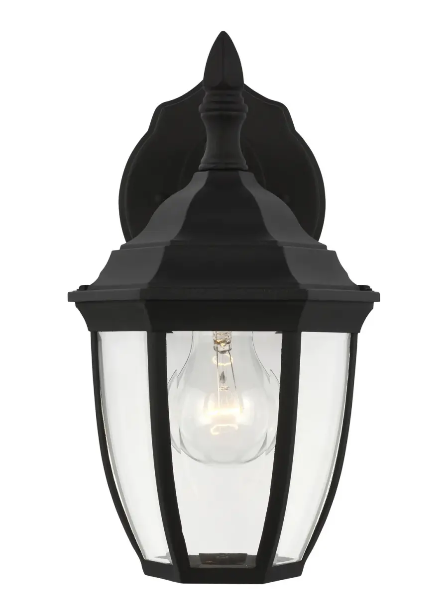 Bakersville One Light Outdoor Wall Lantern in Black