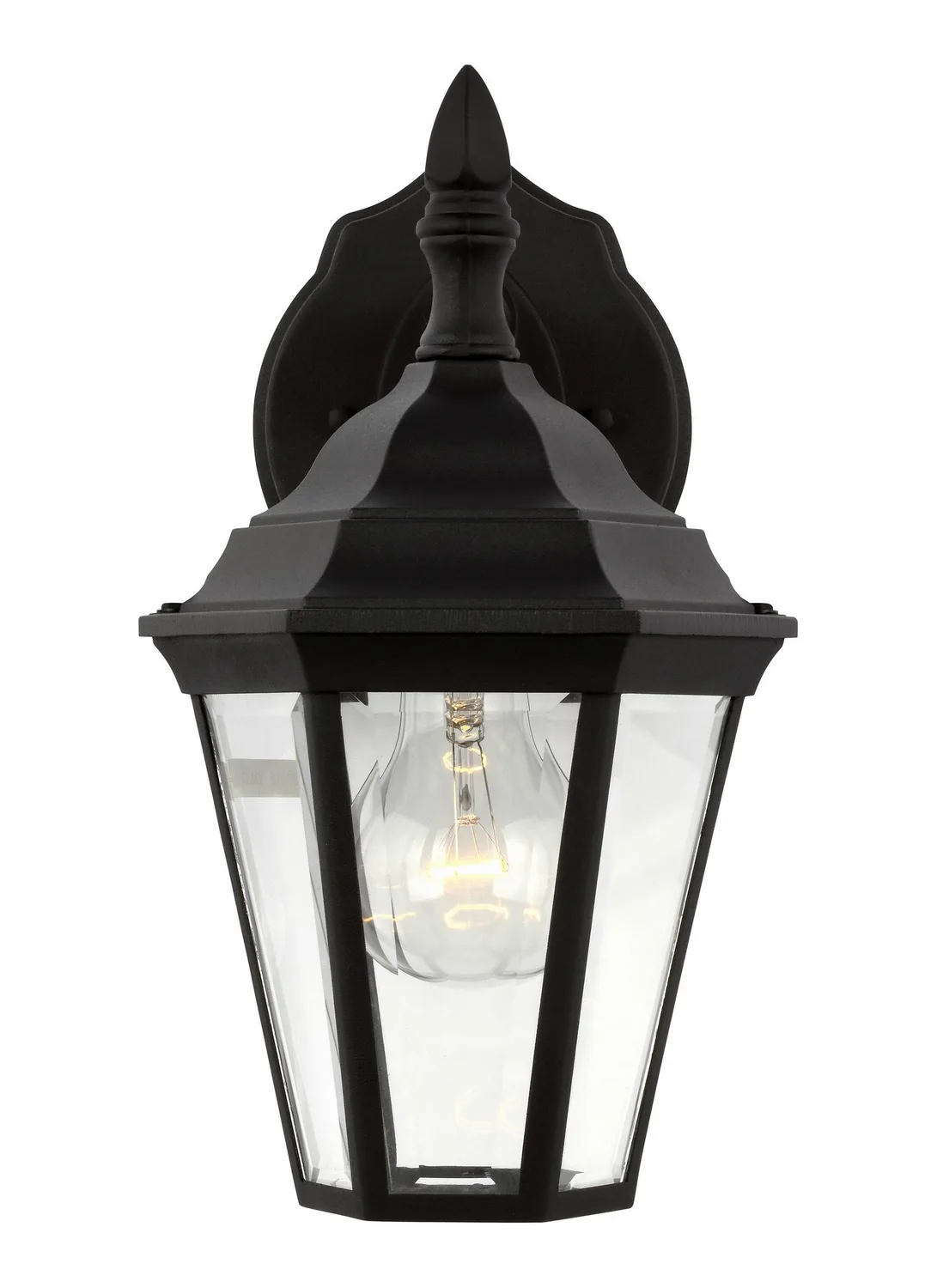 Bakersville One Light Outdoor Wall Lantern in Black