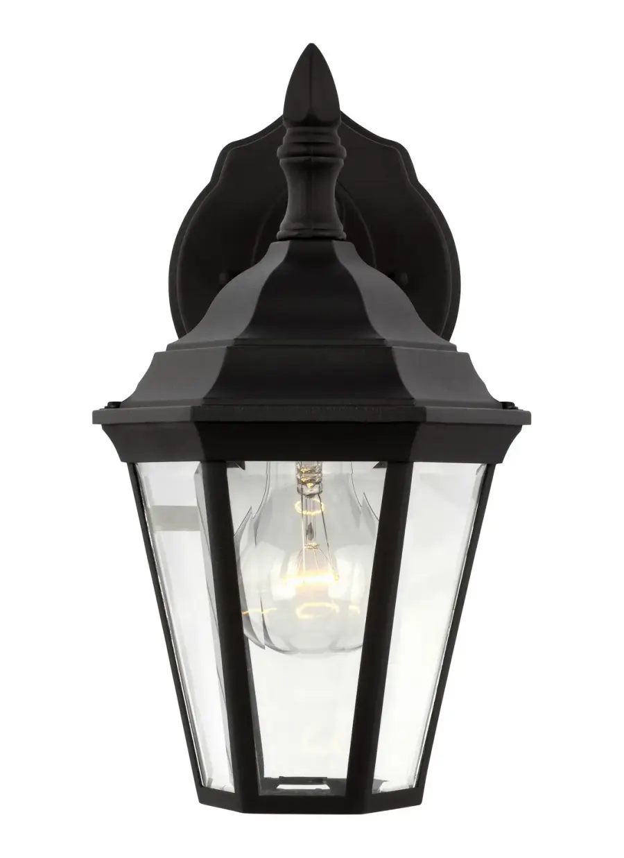 Bakersville One Light Outdoor Wall Lantern in Black