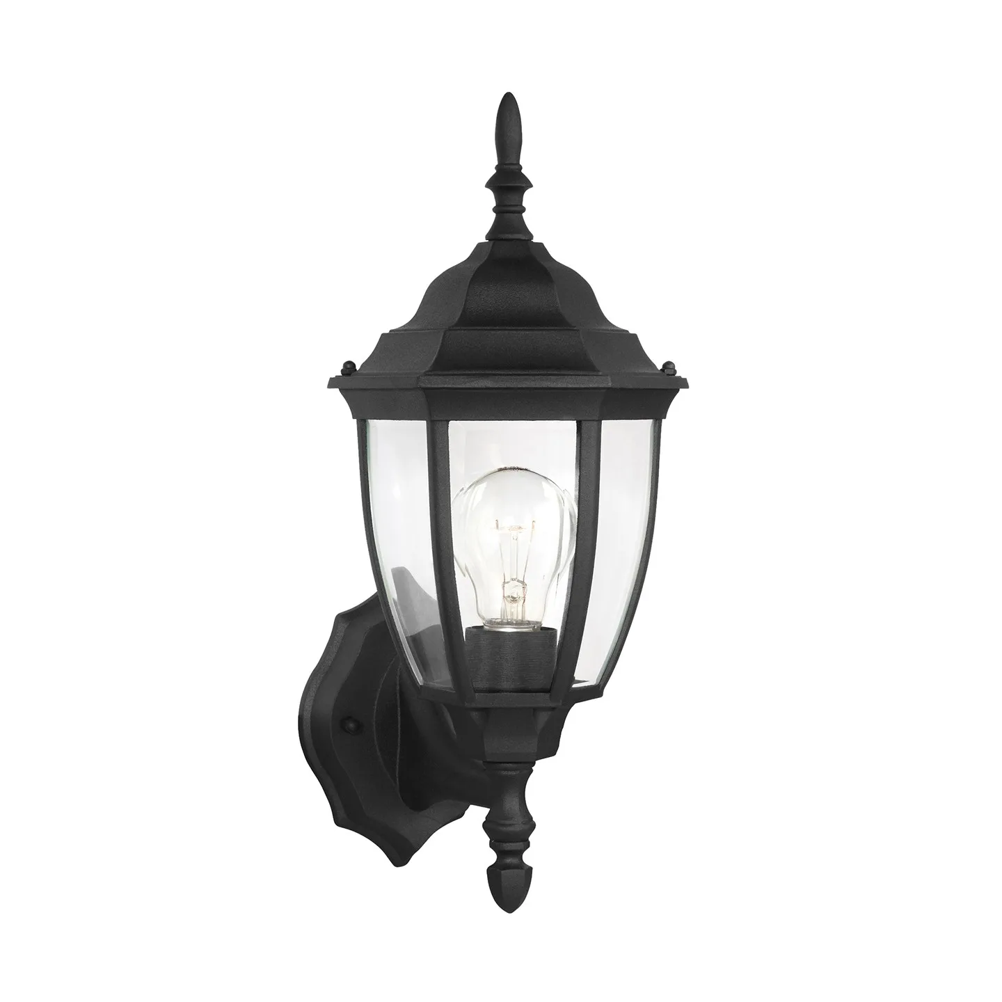 Bakersville One Light Outdoor Wall Lantern in Black
