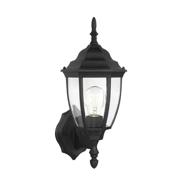 Bakersville One Light Outdoor Wall Lantern in Black