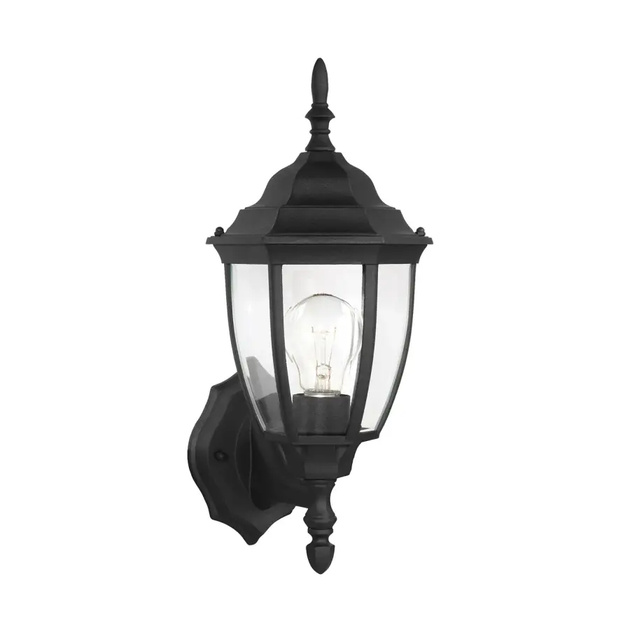 Bakersville One Light Outdoor Wall Lantern in Black