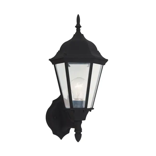 Bakersville One Light Outdoor Wall Lantern in Black
