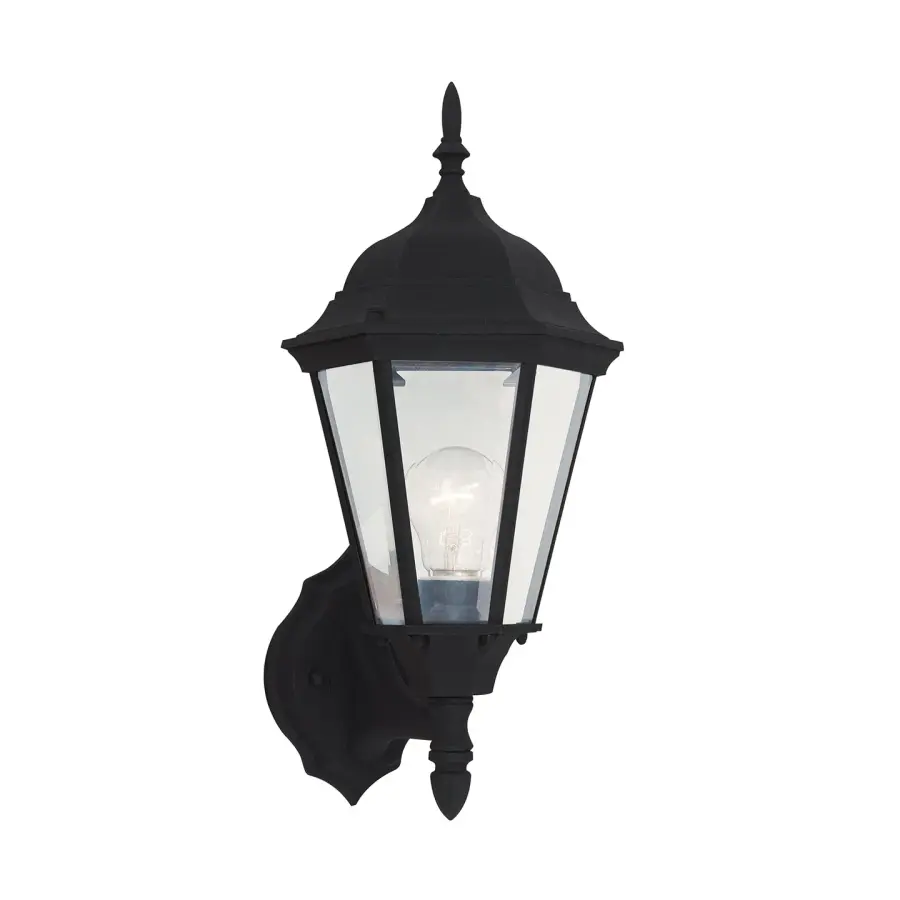 Bakersville One Light Outdoor Wall Lantern in Black