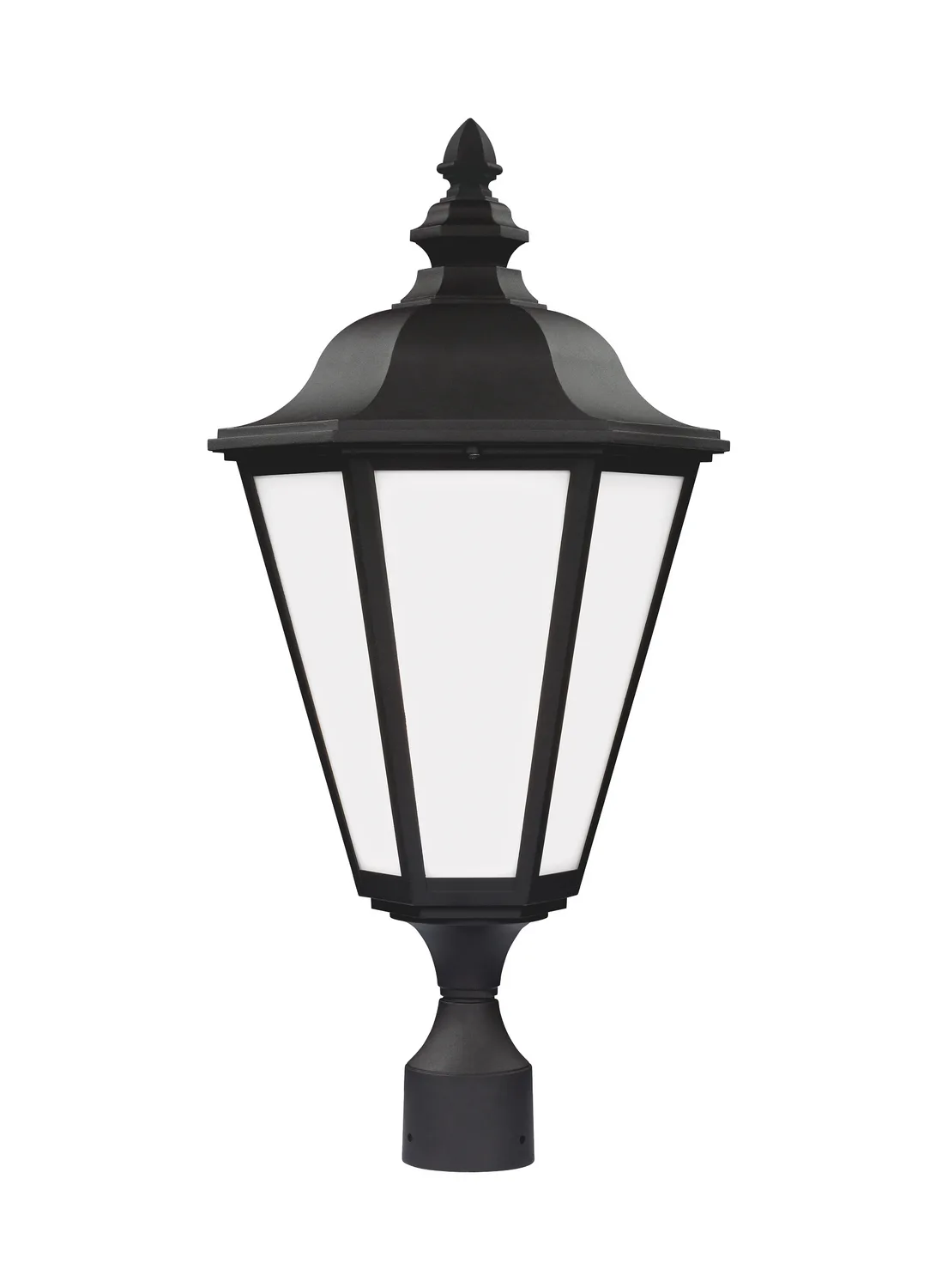 Brentwood One Light Outdoor Post Lantern in Black