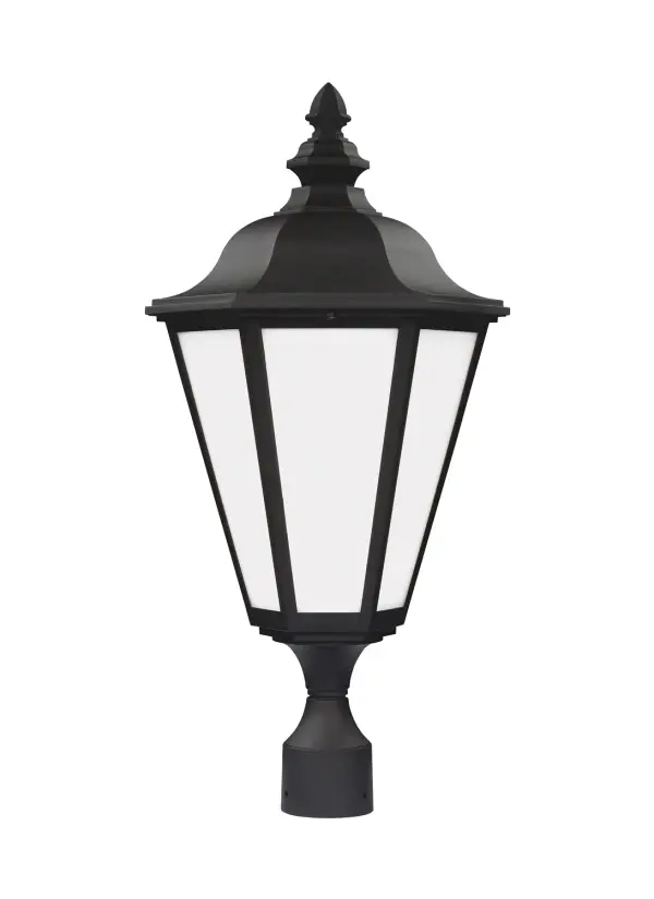 Brentwood One Light Outdoor Post Lantern in Black
