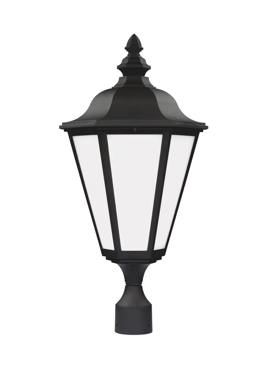 Brentwood One Light Outdoor Post Lantern in Black