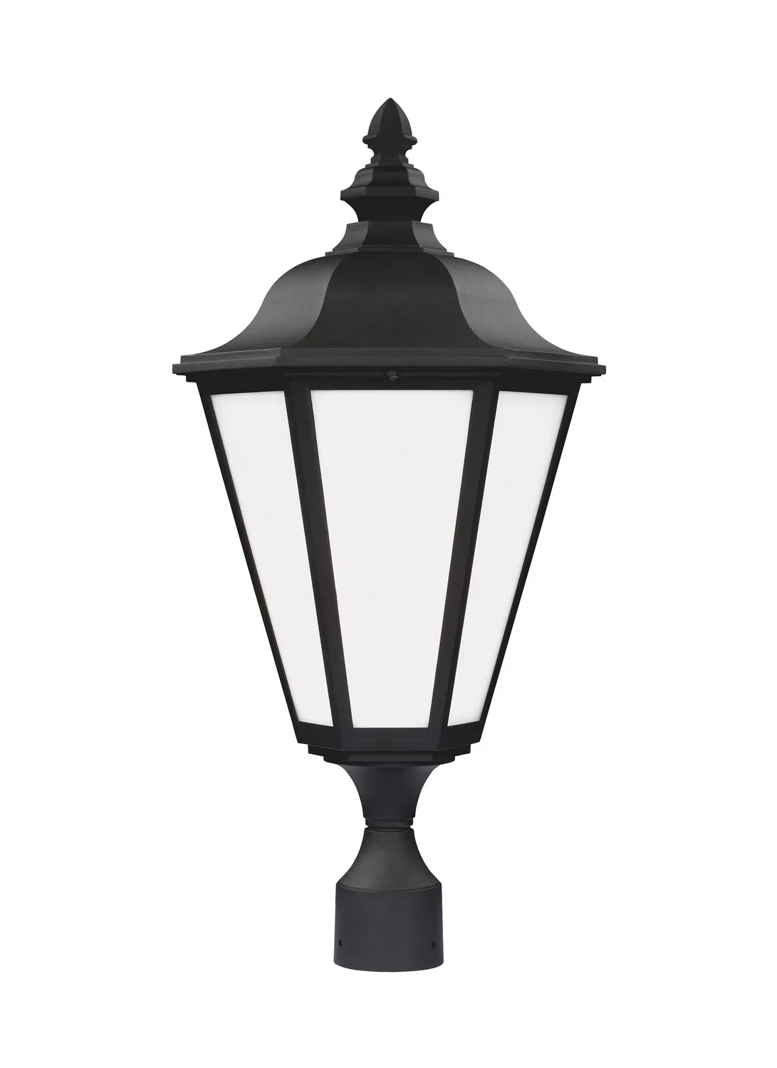 Brentwood One Light Outdoor Post Lantern in Black