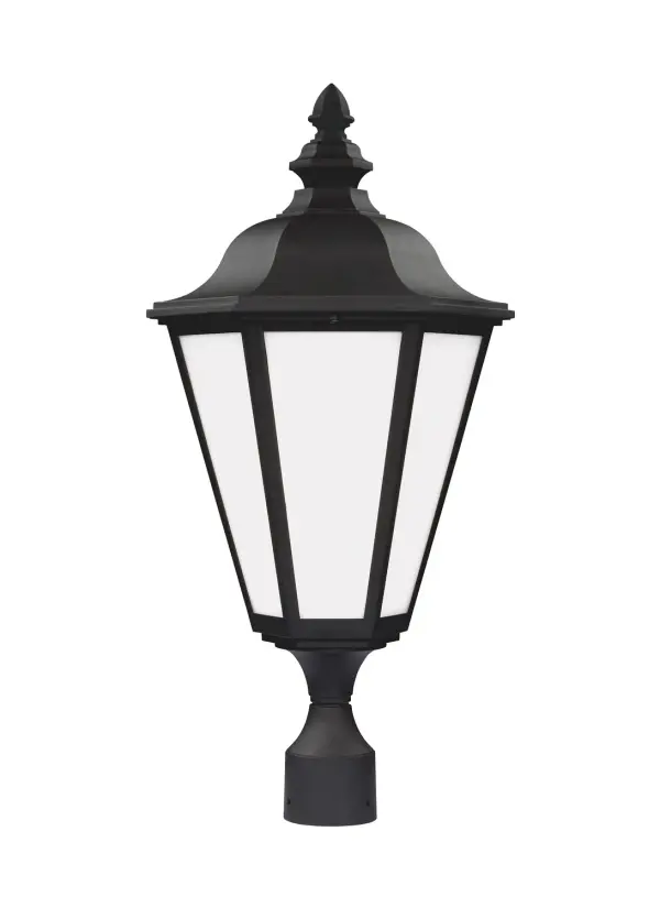 Brentwood One Light Outdoor Post Lantern in Black