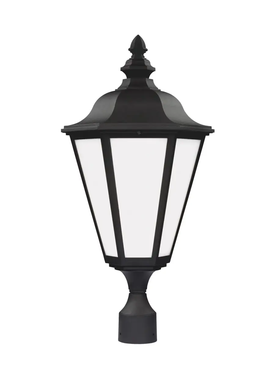 Brentwood One Light Outdoor Post Lantern in Black
