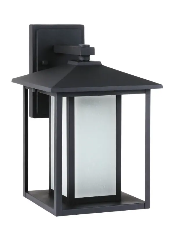 Hunnington Outdoor Wall Lantern in Black