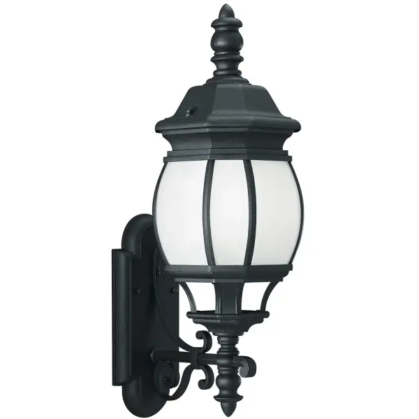 The Wynfield wall lantern combines traditional styling with modern LED efficiency. Its die-cast aluminum construction and wet-rated certification ensure durability in all weather conditions.