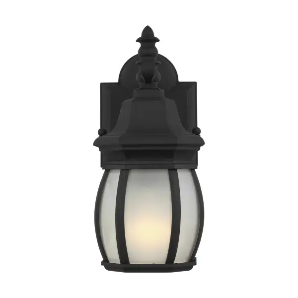 Wynfield One Light Outdoor Wall Lantern in Black