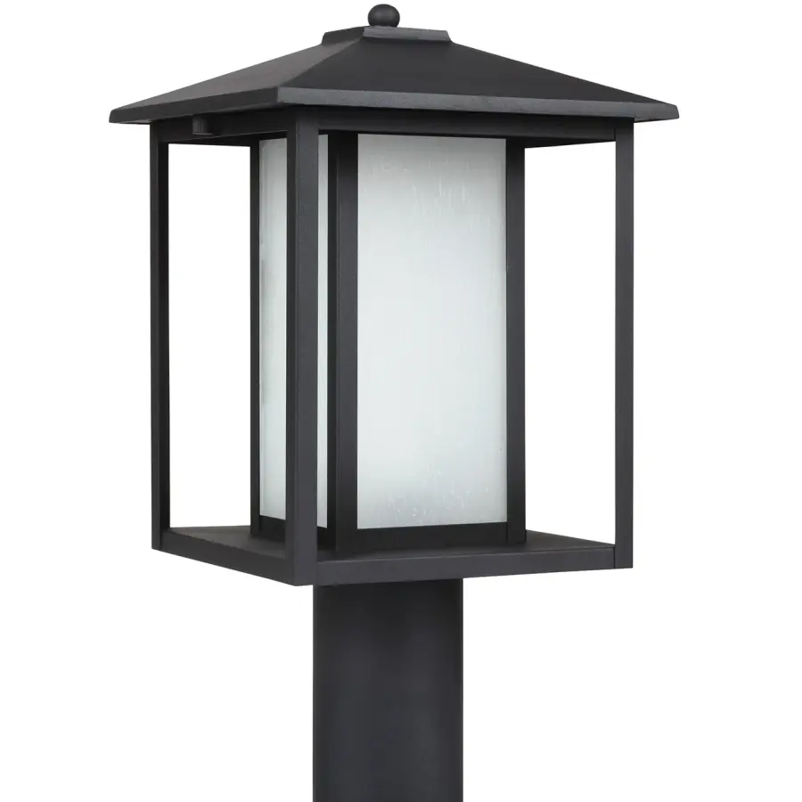 Hunnington Outdoor Post Lantern in Black