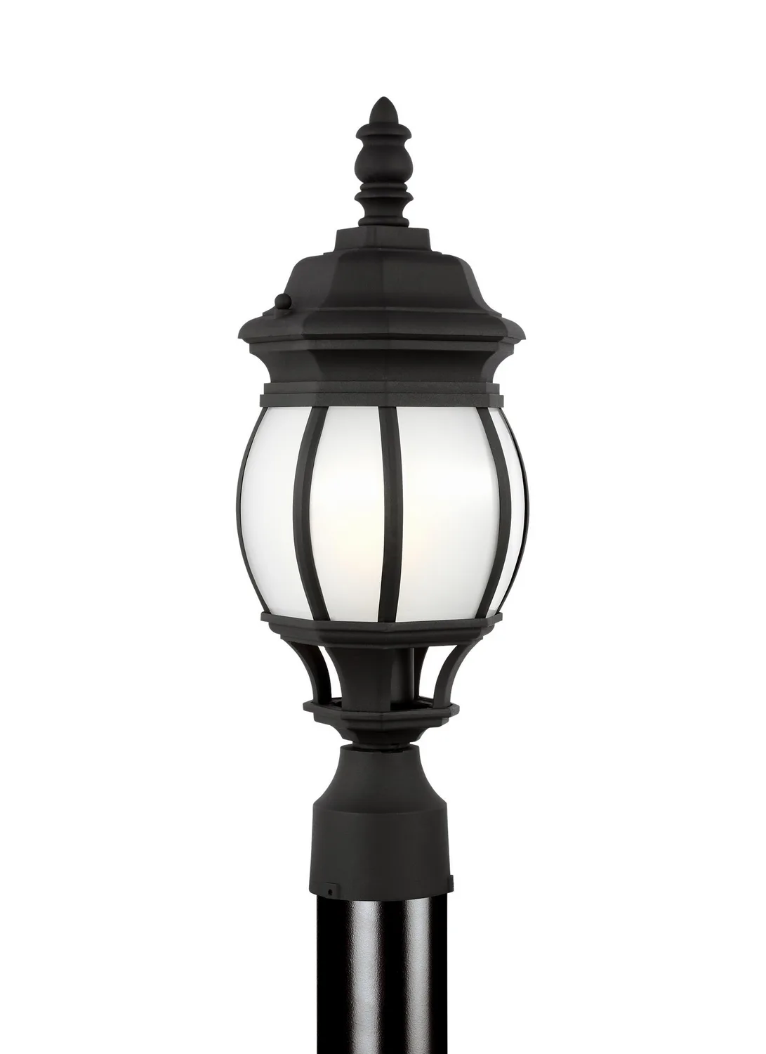 Wynfield One Light Outdoor Post Lantern in Black