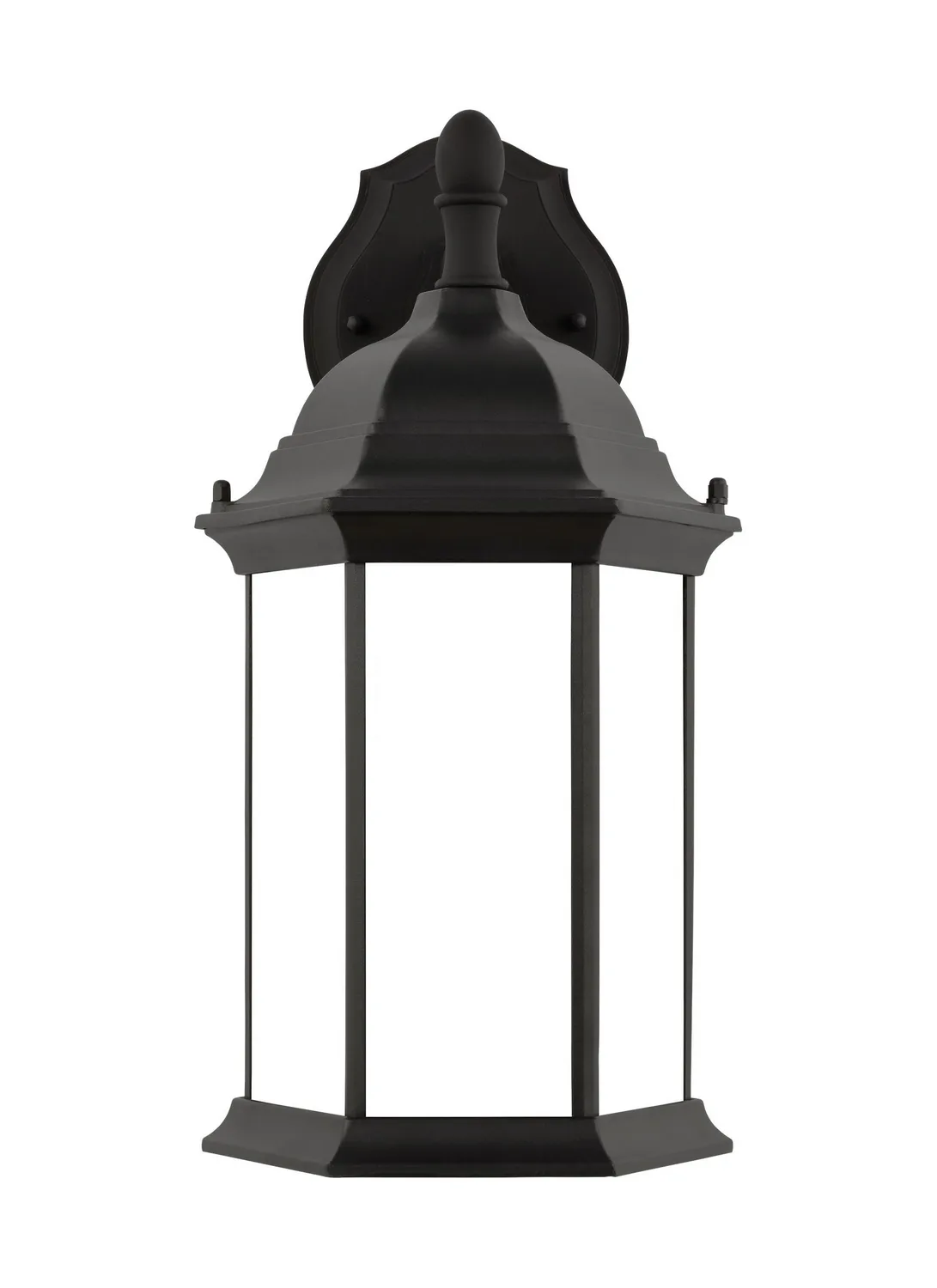 Sevier One Light Outdoor Wall Lantern in Black