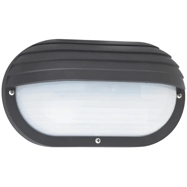 The Bayside wall lantern brings nautical charm to outdoor spaces with its compact 10-inch profile and frosted ribbed glass. UL wet-rated for full weather exposure, this durable polycarbonate fixture offers reliable performance in coastal and high-moisture environments.