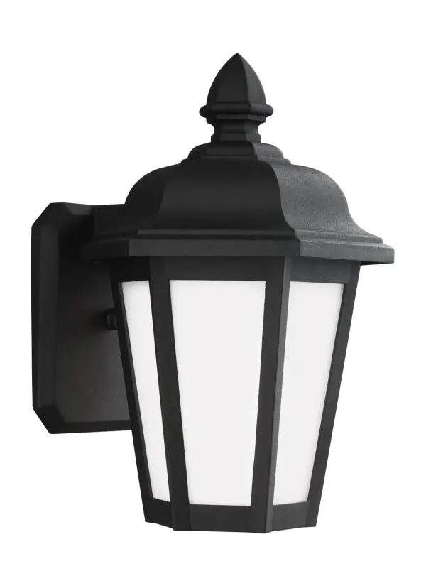 Brentwood One Light Outdoor Wall Lantern in Black