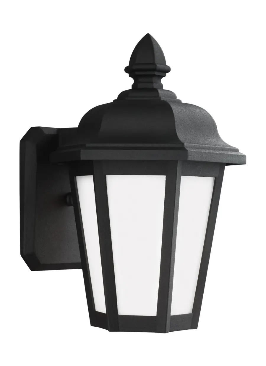 Brentwood One Light Outdoor Wall Lantern in Black