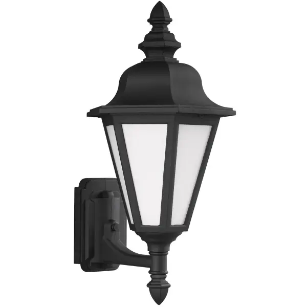 Brentwood One Light Outdoor Wall Lantern in Black