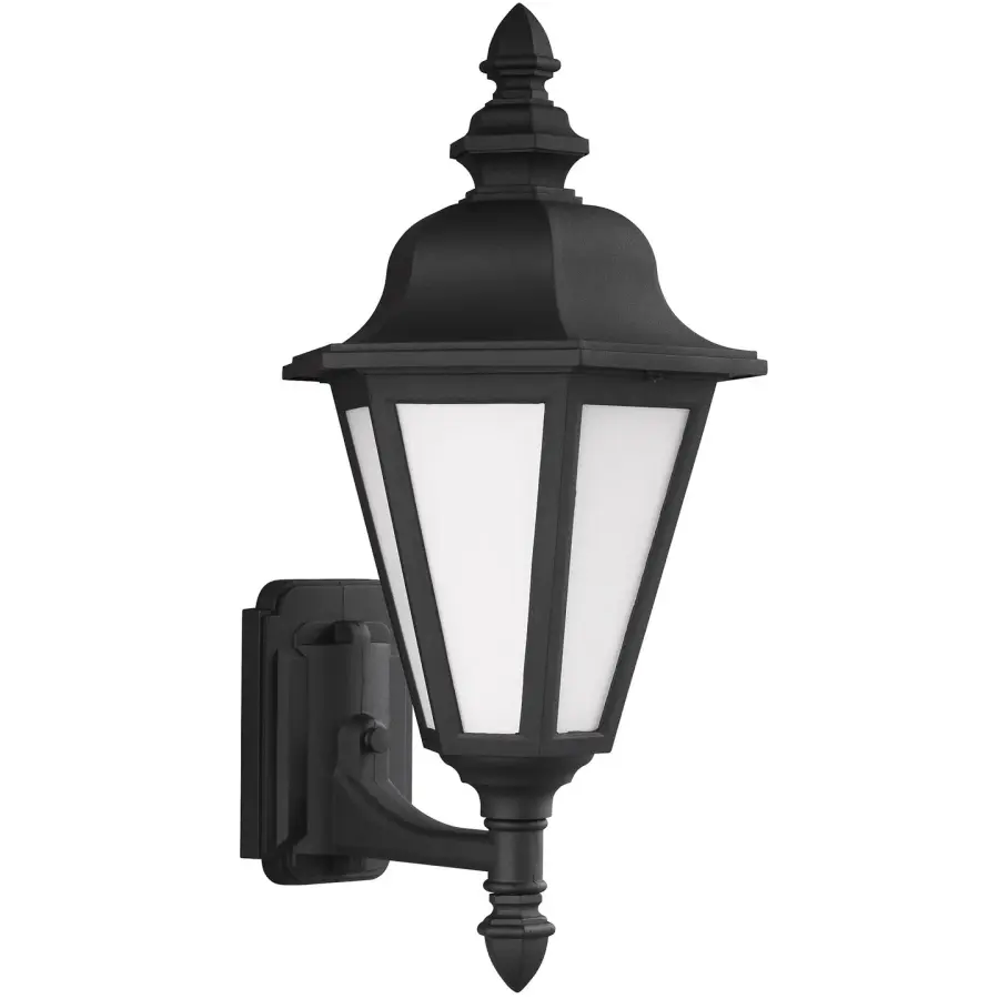 Brentwood One Light Outdoor Wall Lantern in Black