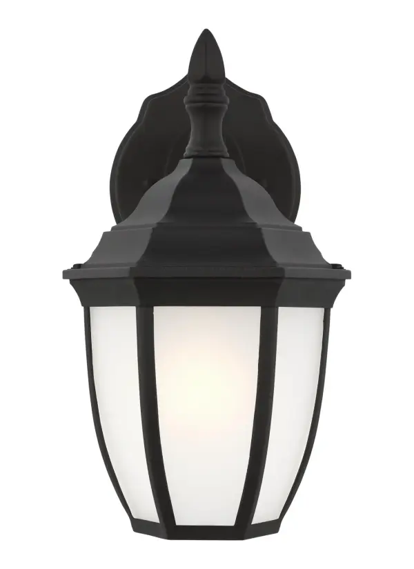 Bakersville One Light Outdoor Wall Lantern in Black
