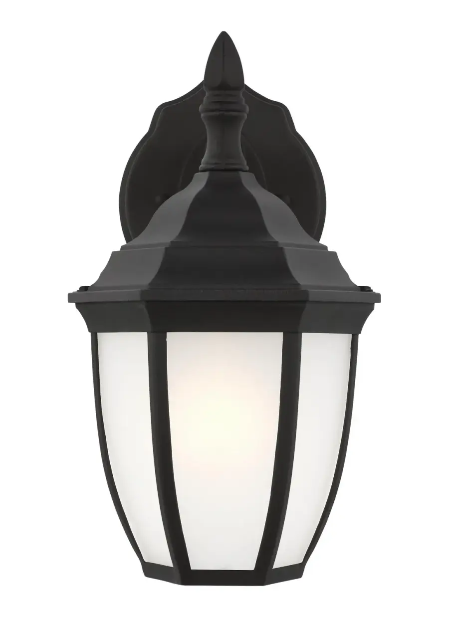 Bakersville One Light Outdoor Wall Lantern in Black