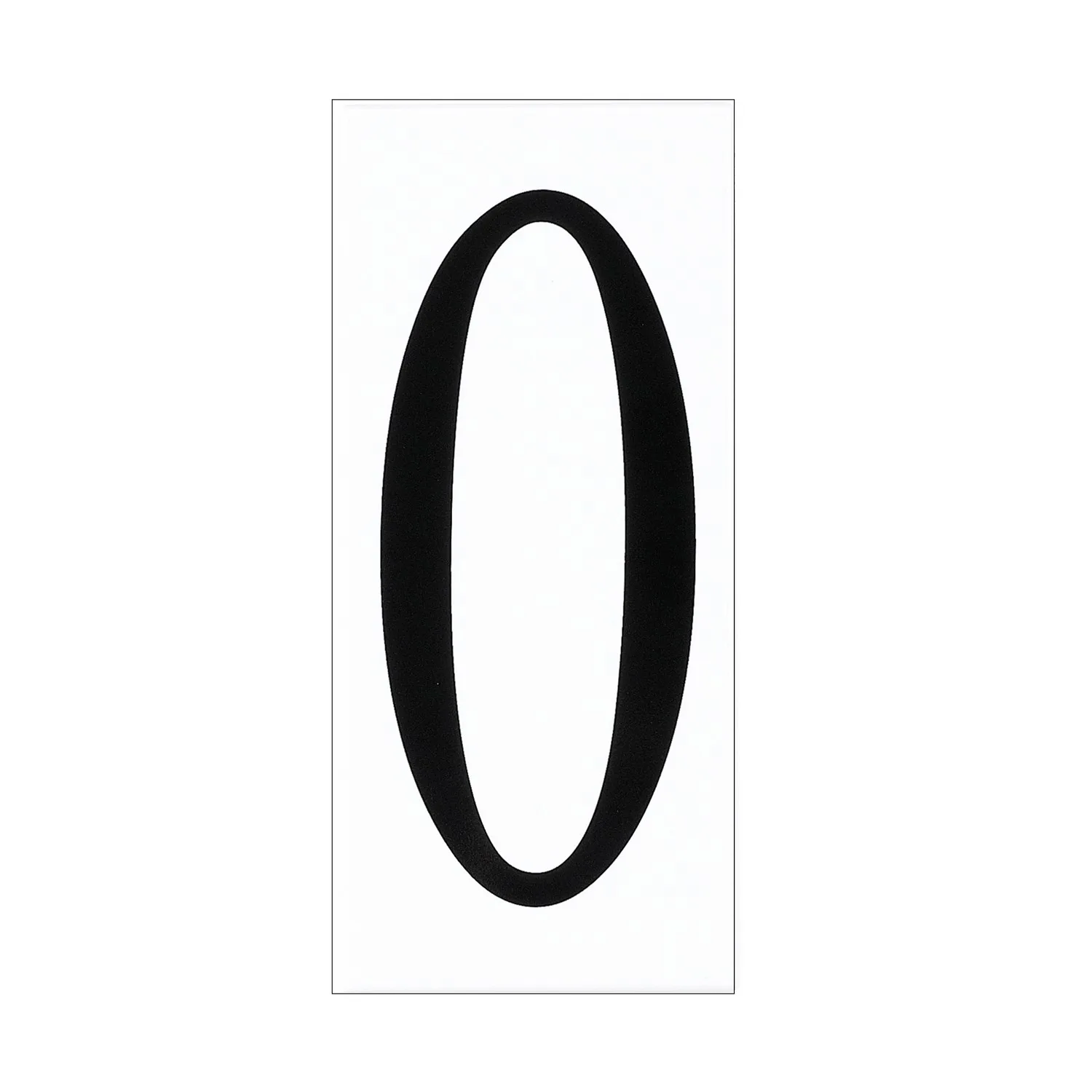 Address Number Tile in White