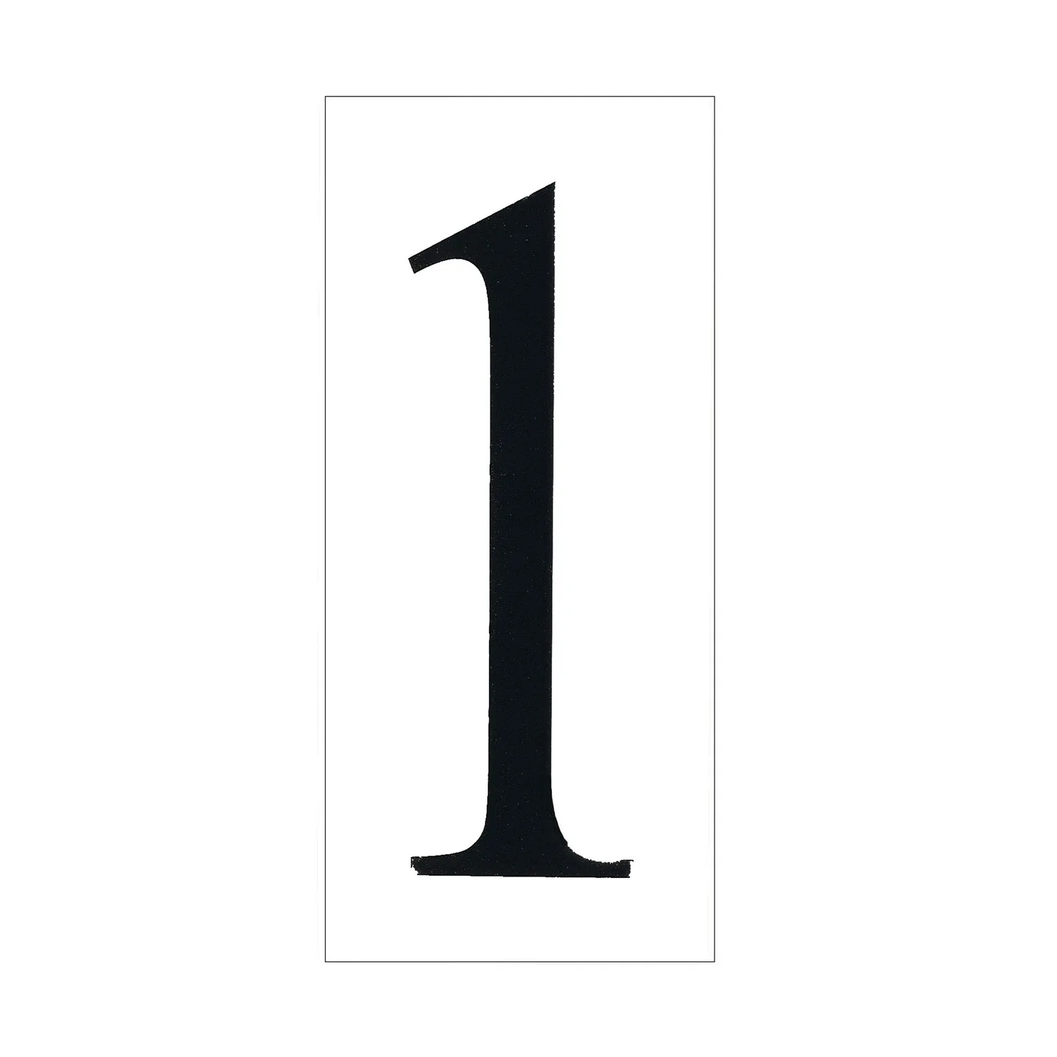 Address Number Tile in White