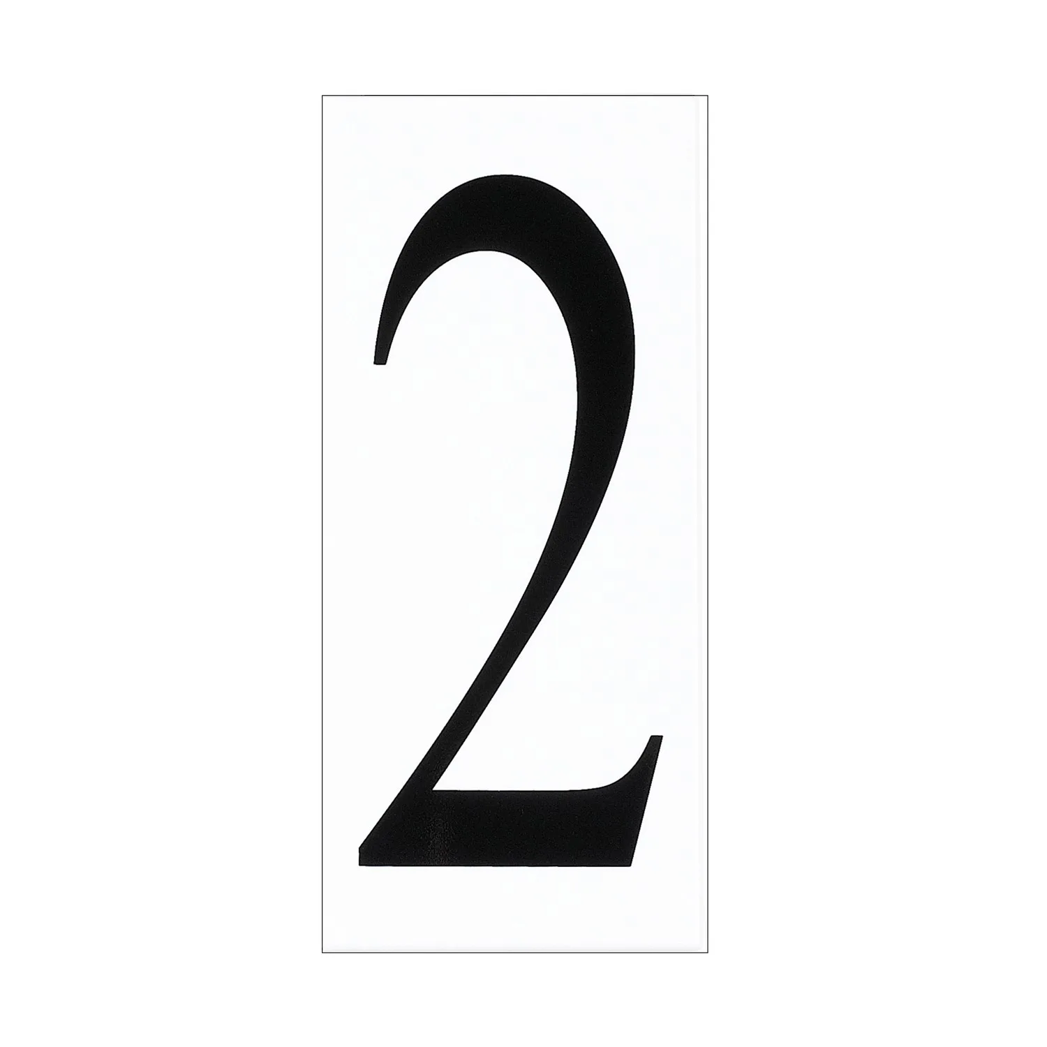 Address Number Tile in White