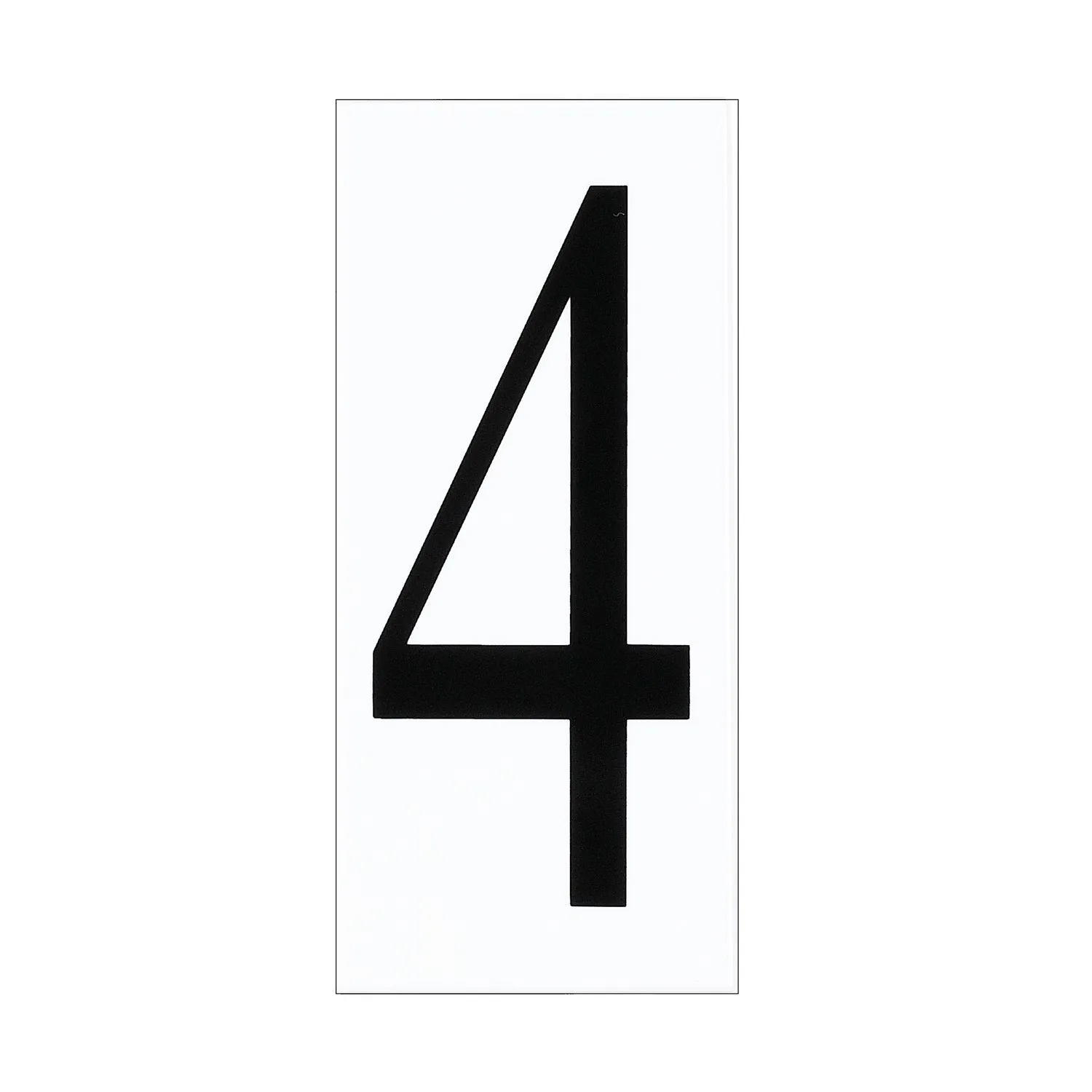 Address Number Tile in White