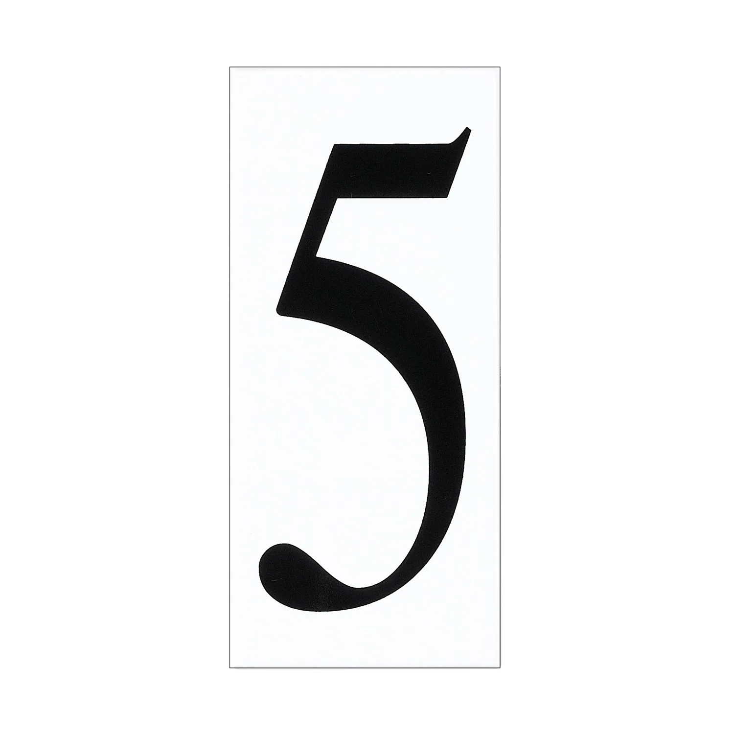 Address Number Tile in White