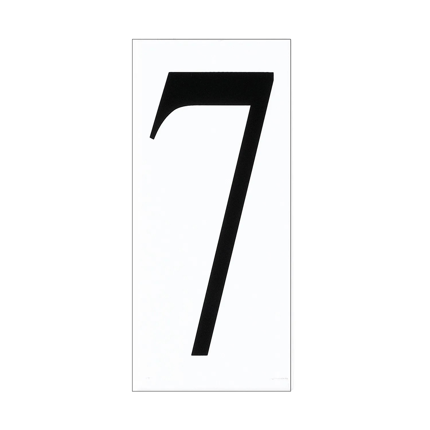 Address Number Tile in White