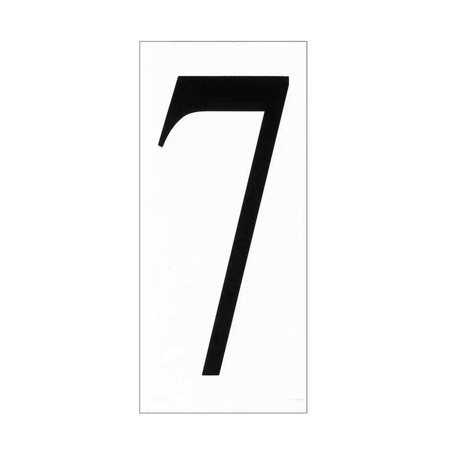 Address Number Tile in White