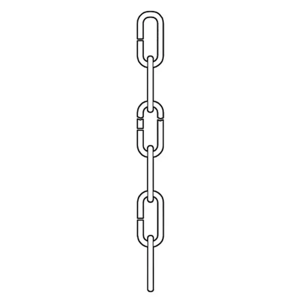 A functional 72-inch decorative chain in brushed nickel finish that allows for flexible pendant light height adjustment. The neutral metallic finish coordinates with most contemporary and transitional fixtures.