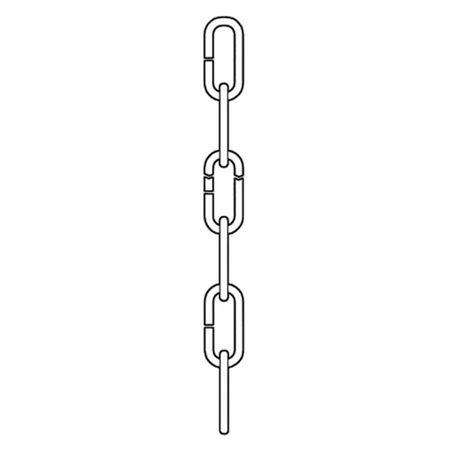 Decorative Replacement Chain in Brushed Nickel