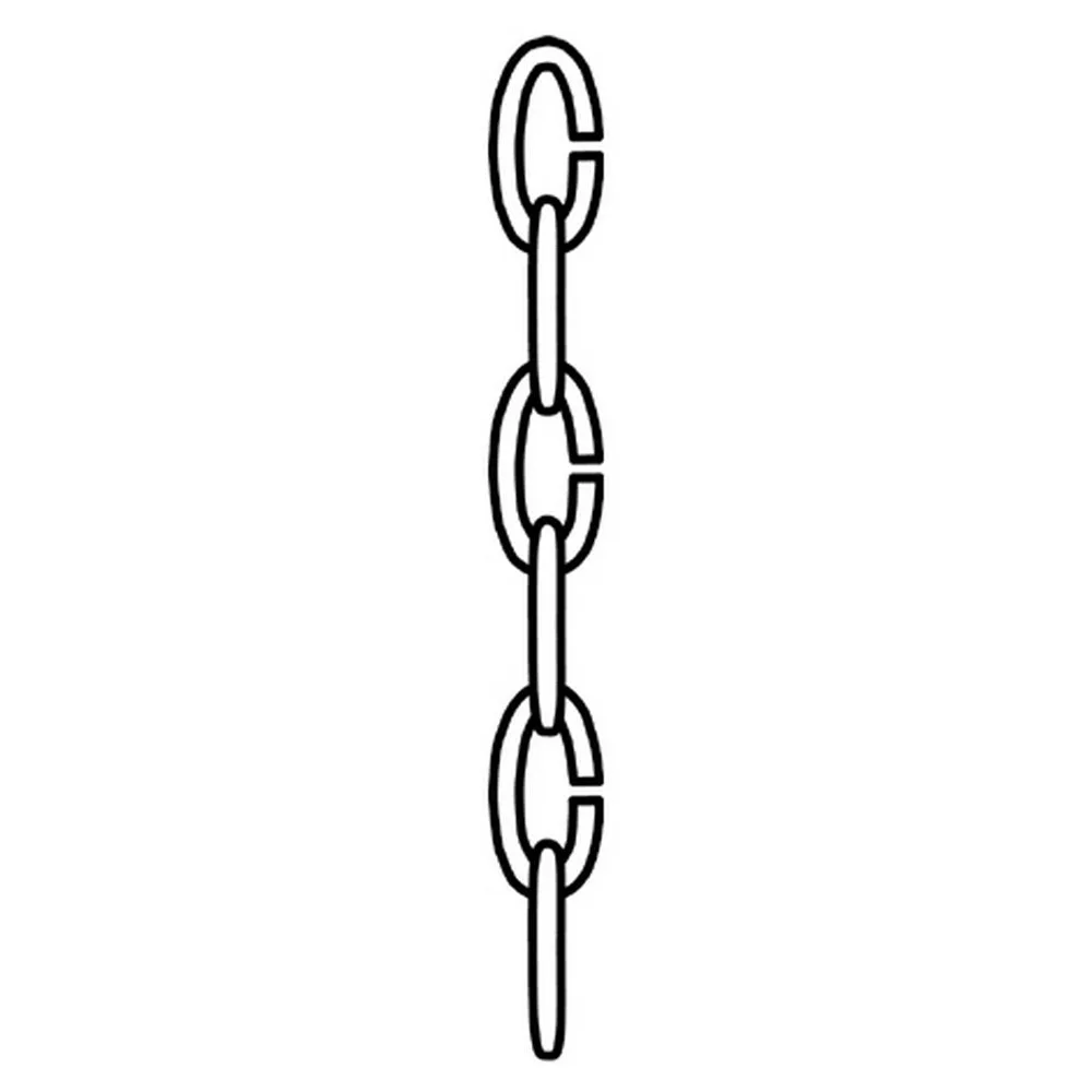 Decorative Replacement Chain in Brushed Nickel