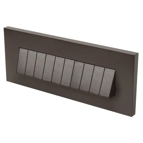 This low-profile LED brick light delivers efficient, long-lasting illumination for outdoor spaces. With wet-rated durability and integrated LED technology, it's ideal for step lighting, pathway marking, and architectural accents.