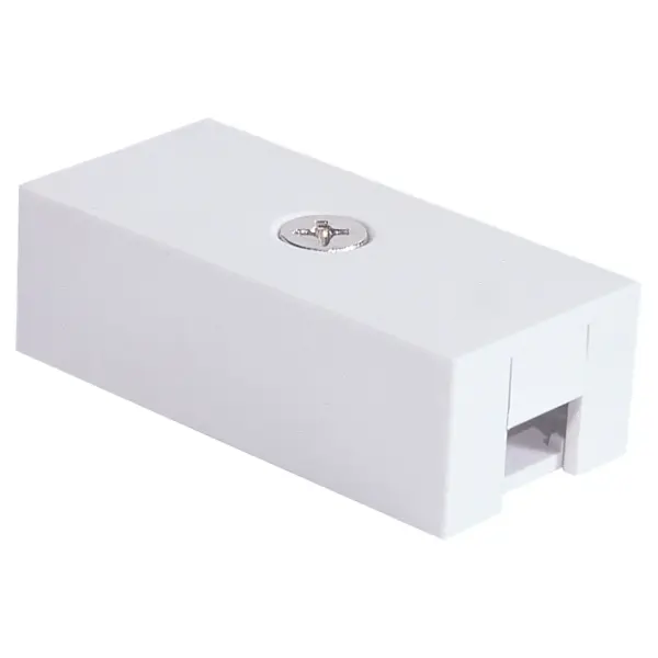 A miniature polycarbonate wiring compartment designed for concealing wire connections in lighting systems. Compact 2-inch design fits tight spaces while maintaining C-UL-US safety standards.