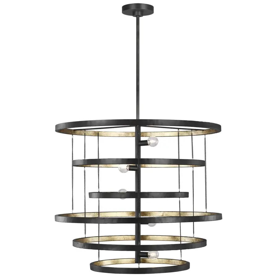 Celeste 5-Light Chandelier in Aged Iron