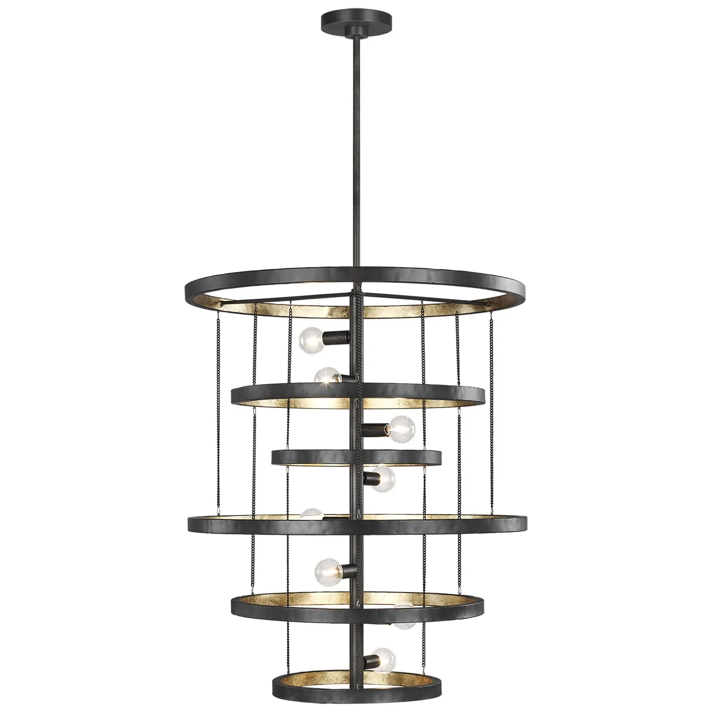 Celeste 8-Light Chandelier in Aged Iron