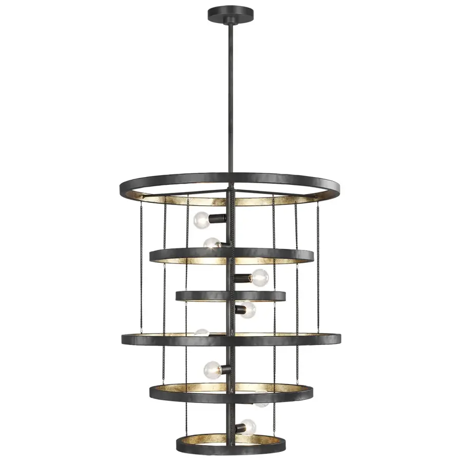 Celeste 8-Light Chandelier in Aged Iron
