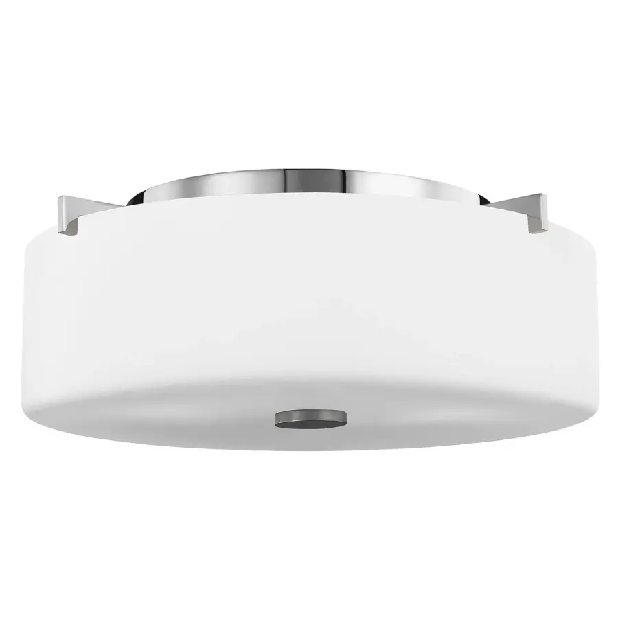 Sunset Drive Two Light Flush Mount in Chrome
